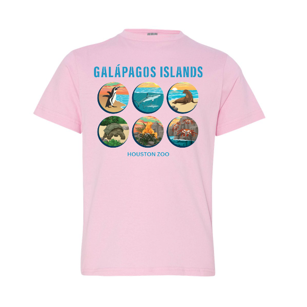 GALAPAGOS ISLANDS YOUTH TEE (PINK)