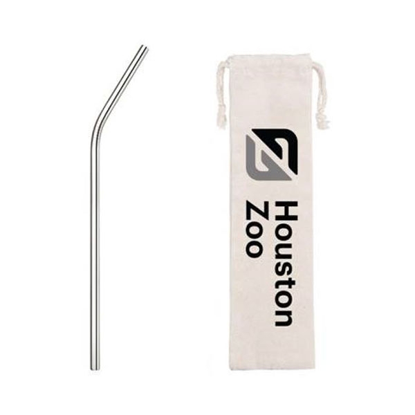 STAINLESS STRAW 10 INCH WITH BAG