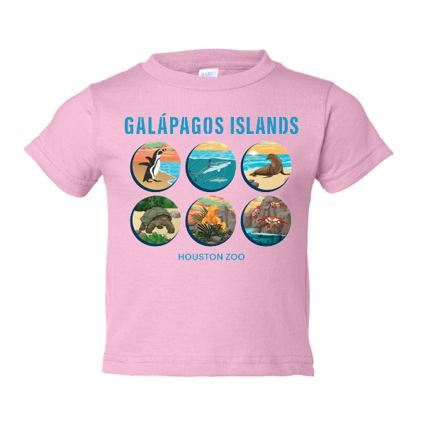 GALAPAGOS ISLANDS TODDLER TEE (PINK)